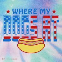 Where My Dogs At Funny 4th Of July Design Legacy Tie Dye Trucker Hat