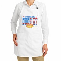 Where My Dogs At Funny 4th Of July Design Apron