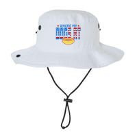Where My Dogs At Funny 4th Of July Design Bucket Hat