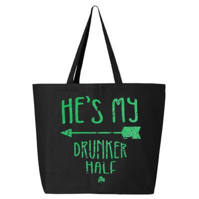 WoHe's My Drunker Half Saint Patrick's Day Couples 25L Jumbo Tote