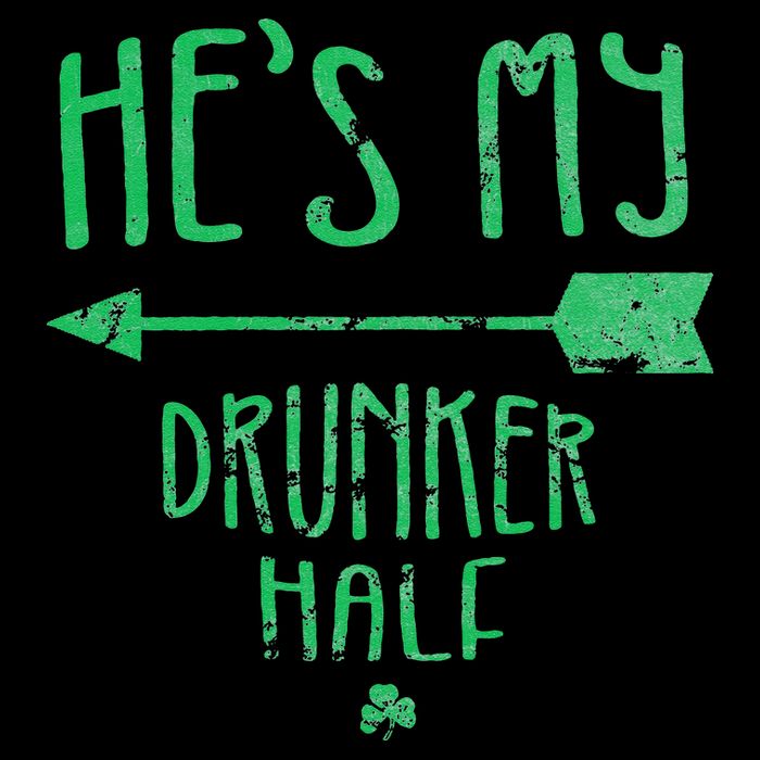 WoHe's My Drunker Half Saint Patrick's Day Couples Wool Snapback Cap