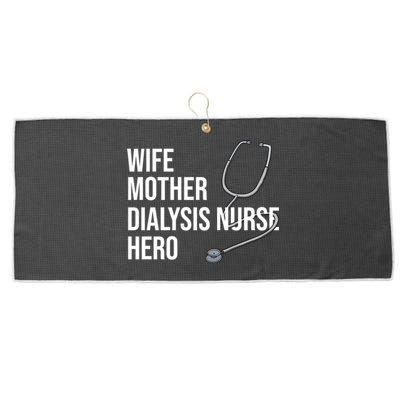 Wife Mother Dialysis Nurse Hero Nurse Nursery Ney Cute Gift Large Microfiber Waffle Golf Towel