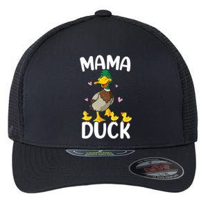 Wo Mama Duck Funny Mom Mothers Day Red Bandana Great Gift Flexfit Unipanel Trucker Cap