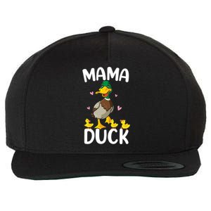 Wo Mama Duck Funny Mom Mothers Day Red Bandana Great Gift Wool Snapback Cap