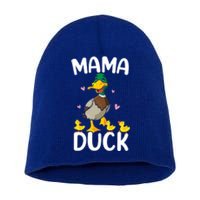 Wo Mama Duck Funny Mom Mothers Day Red Bandana Great Gift Short Acrylic Beanie