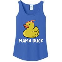 Wo Mama Duck Funny Mom Mothers Day Red Bandana Cute Gift Ladies Essential Tank