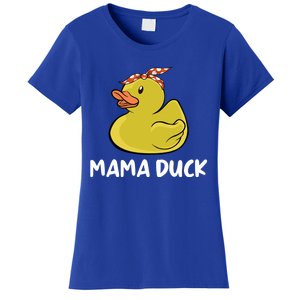 Wo Mama Duck Funny Mom Mothers Day Red Bandana Cute Gift Women's T-Shirt