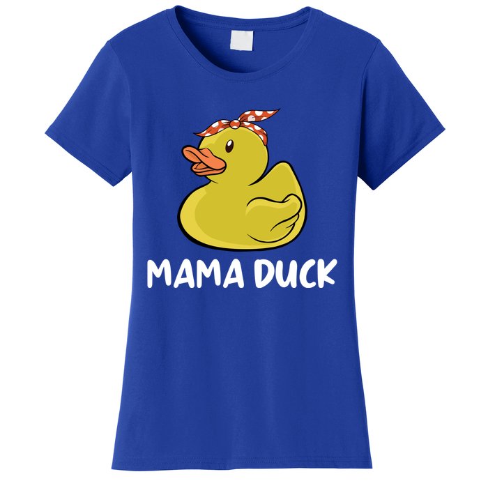 Wo Mama Duck Funny Mom Mothers Day Red Bandana Cute Gift Women's T-Shirt