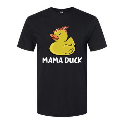 Wo Mama Duck Funny Mom Mothers Day Red Bandana Cute Gift Softstyle® CVC T-Shirt