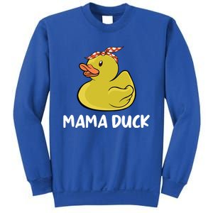 Wo Mama Duck Funny Mom Mothers Day Red Bandana Gift Sweatshirt