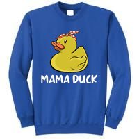 Wo Mama Duck Funny Mom Mothers Day Red Bandana Gift Sweatshirt