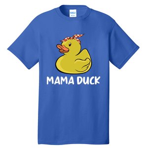 Wo Mama Duck Funny Mom Mothers Day Red Bandana Gift Tall T-Shirt