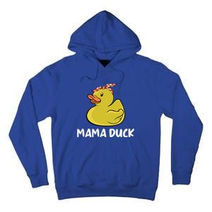 Wo Mama Duck Funny Mom Mothers Day Red Bandana Gift Tall Hoodie