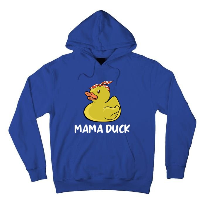 Wo Mama Duck Funny Mom Mothers Day Red Bandana Gift Tall Hoodie