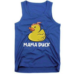 Wo Mama Duck Funny Mom Mothers Day Red Bandana Gift Tank Top