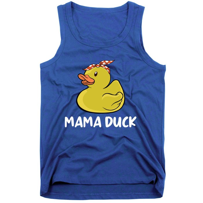 Wo Mama Duck Funny Mom Mothers Day Red Bandana Gift Tank Top