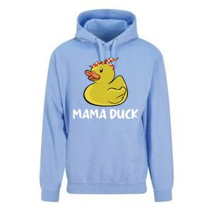 Wo Mama Duck Funny Mom Mothers Day Red Bandana Gift Unisex Surf Hoodie