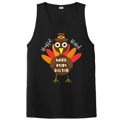 Wife Mom Doctor Turkey Thanksgiving Gift Gift PosiCharge Competitor Tank