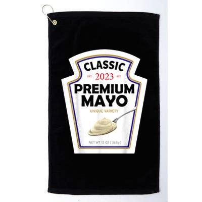 White Mayonnaise DIY Halloween Costume Couples & Group Mayo Platinum Collection Golf Towel