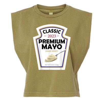 White Mayonnaise DIY Halloween Costume Couples & Group Mayo Garment-Dyed Women's Muscle Tee