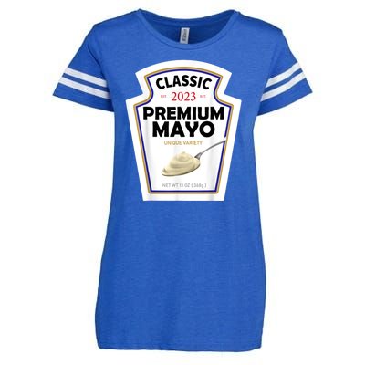 White Mayonnaise DIY Halloween Costume Couples & Group Mayo Enza Ladies Jersey Football T-Shirt