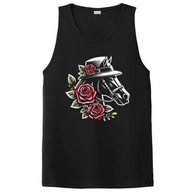 Women Mom Derby Day 2024 Funny Rose Derby PosiCharge Competitor Tank