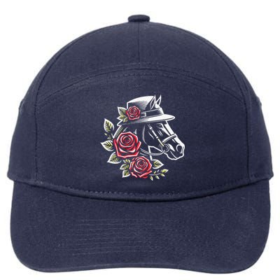 Women Mom Derby Day 2024 Funny Rose Derby 7-Panel Snapback Hat