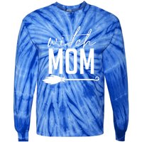 Witch Mom Design For Halloween Loving Wiccan Mothers Great Gift Tie-Dye Long Sleeve Shirt