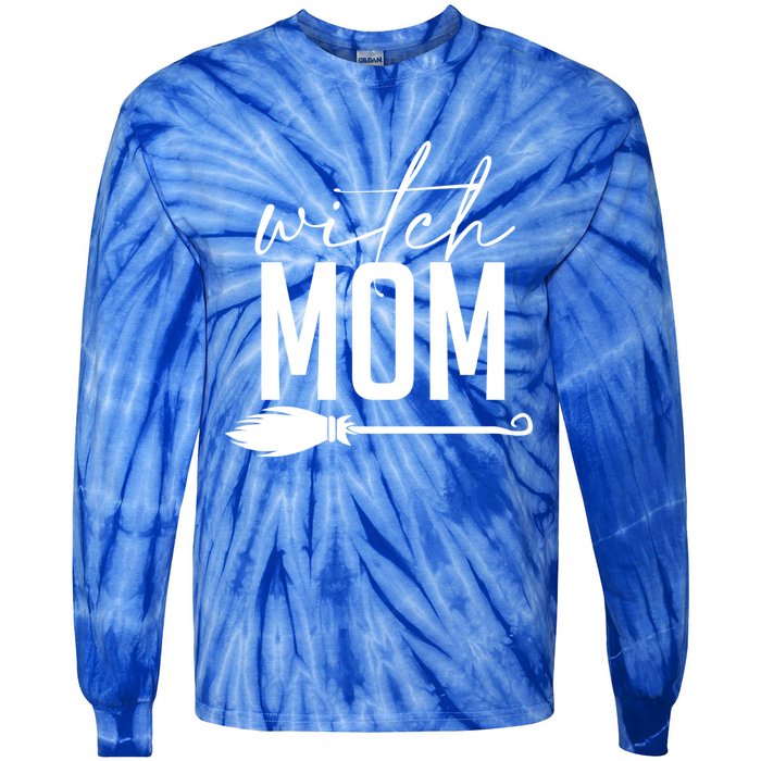 Witch Mom Design For Halloween Loving Wiccan Mothers Great Gift Tie-Dye Long Sleeve Shirt