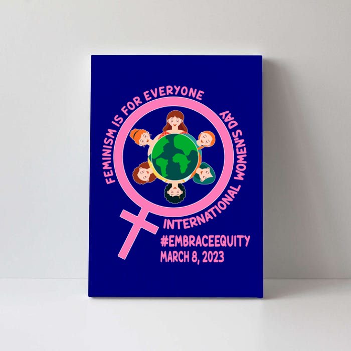 Wo's Month Embrace Equity Feminism Gift Canvas