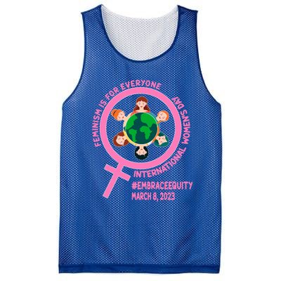 Wo's Month Embrace Equity Feminism Gift Mesh Reversible Basketball Jersey Tank