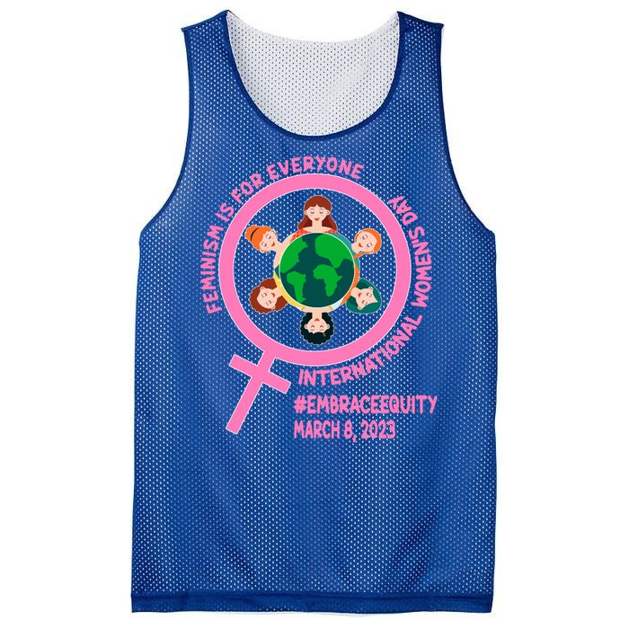 Wo's Month Embrace Equity Feminism Gift Mesh Reversible Basketball Jersey Tank