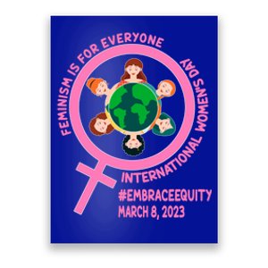 Wo's Month Embrace Equity Feminism Gift Poster