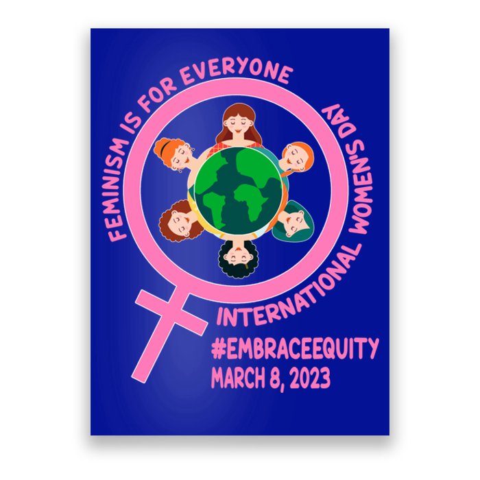 Wo's Month Embrace Equity Feminism Gift Poster