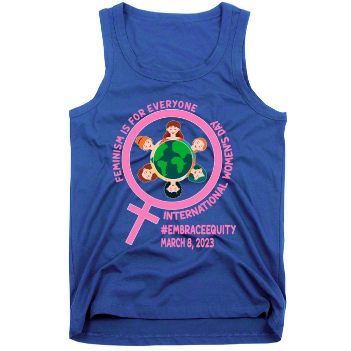 Wo's Month Embrace Equity Feminism Gift Tank Top