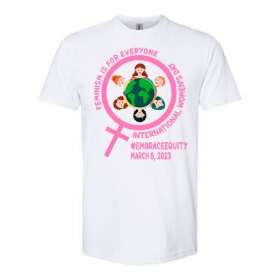 Wo's Month Embrace Equity Feminism Gift Softstyle CVC T-Shirt