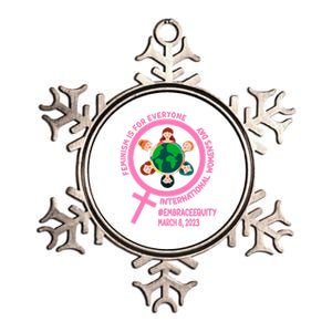 Wo's Month Embrace Equity Feminism Gift Metallic Star Ornament