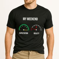 Weekend Meme Expectation Vs Reality Parents Gift Cooling Performance Crew T-Shirt