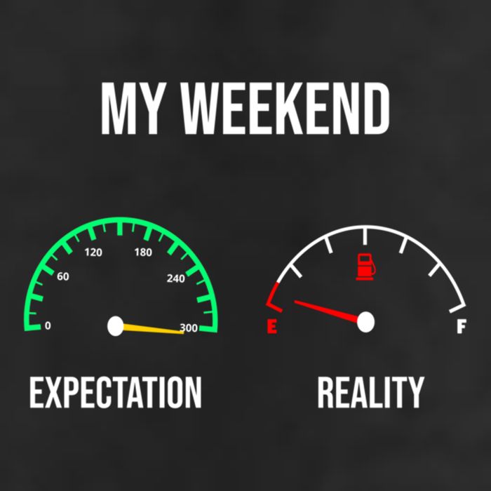 Weekend Meme Expectation Vs Reality Parents Gift 11oz C Handle Ceramic Mug