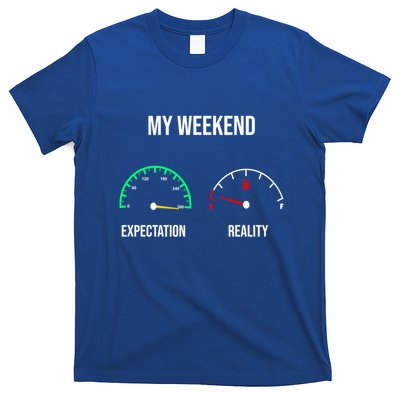 Weekend Meme Expectation Vs Reality Parents Gift T-Shirt