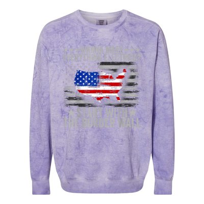 Wanna Make Everything Electric Start With The Border Wall Colorblast Crewneck Sweatshirt