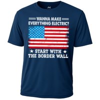 Wanna Make Everything Electric Start With The Border Wall Cooling Performance Crew T-Shirt