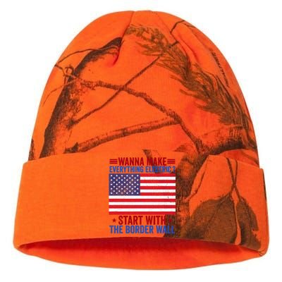 Wanna Make Everything Electric Start With The Border Wall Kati Licensed 12" Camo Beanie