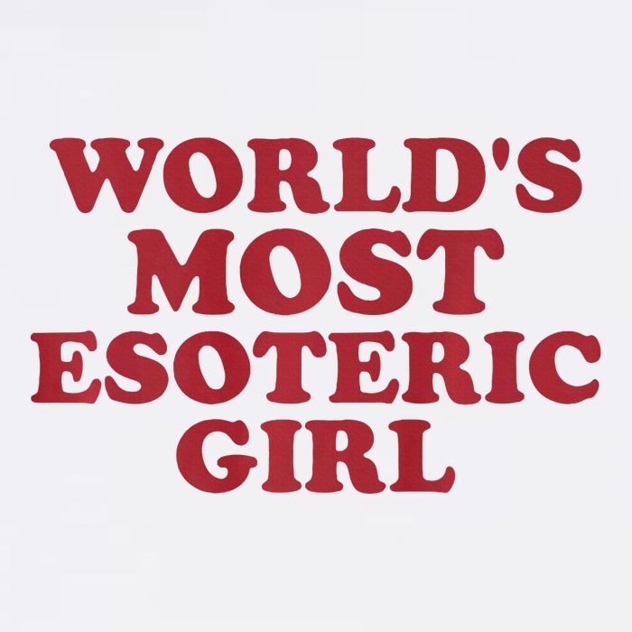 WorldS Most Esoteric Girl Funny Women Saying Women's Crop Top Tee