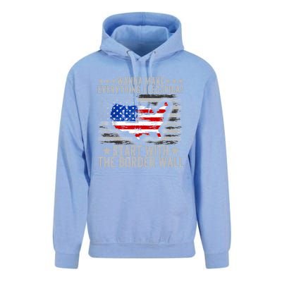 Wanna Make Everything Electric Start With The Border Wall Unisex Surf Hoodie