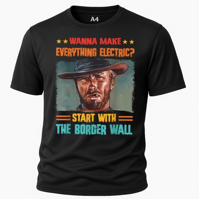 Wanna Make Everything Electric? Start With The Border Wall Cooling Performance Crew T-Shirt
