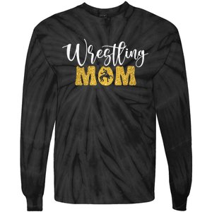 Wrestling Mom Funny Wrestling Sport Lover Mother's Day Mom Tie-Dye Long Sleeve Shirt