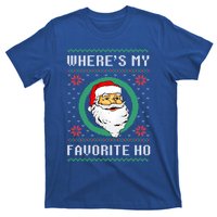 WhereS My Favorite Ho Santa Ugly Christmas Gift T-Shirt