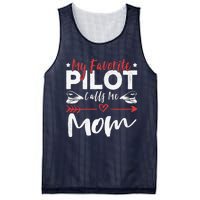 Wo My Favorite Pilot Calls Me Mom Pilot’s Mom Mesh Reversible Basketball Jersey Tank