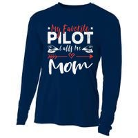 Wo My Favorite Pilot Calls Me Mom Pilot’s Mom Cooling Performance Long Sleeve Crew